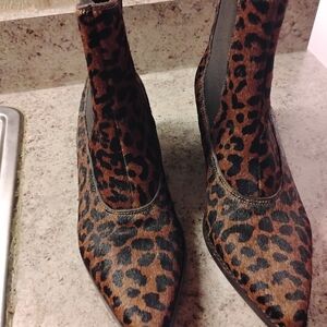 Stylish Leopard Print Ankle Booties